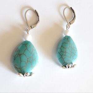 NEW Handmade Howlite Earrings